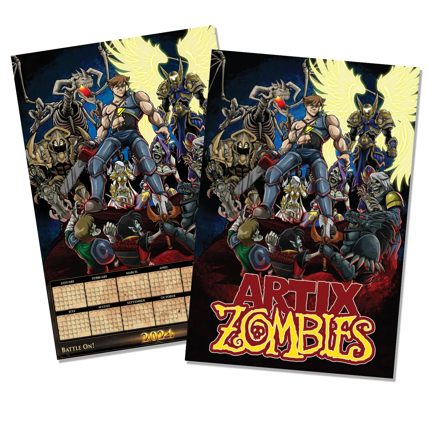 2024 Artix Calendar "This Game is Undead" - Poster