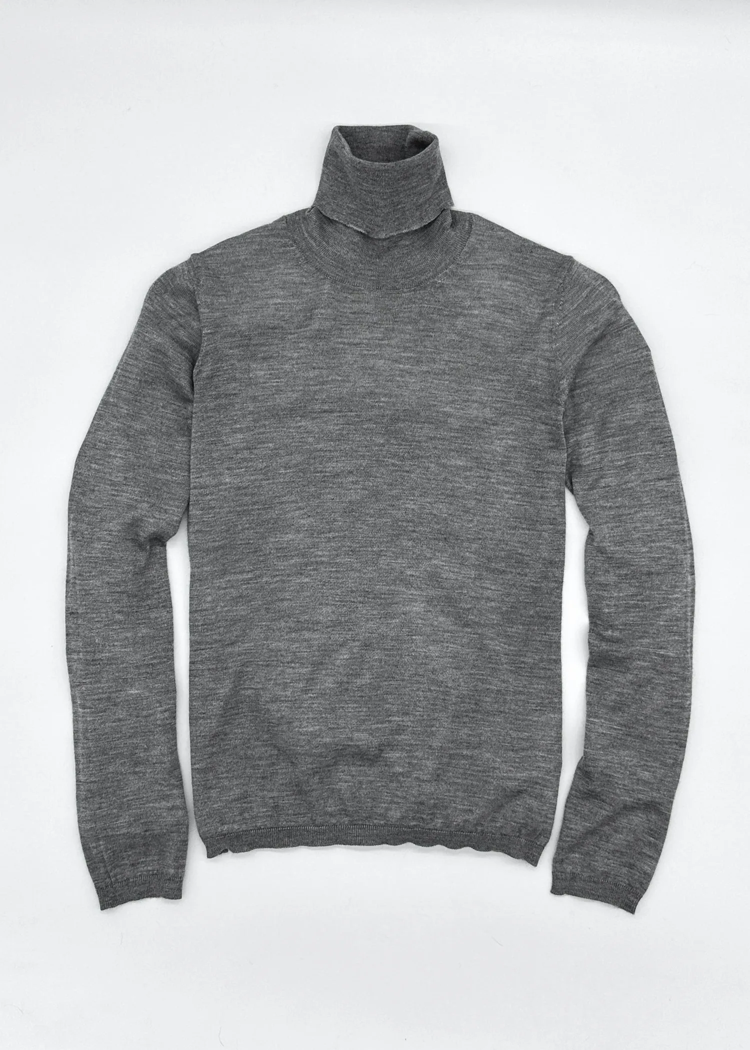 Agyness Turtleneck in Gray Cashmere & Silk