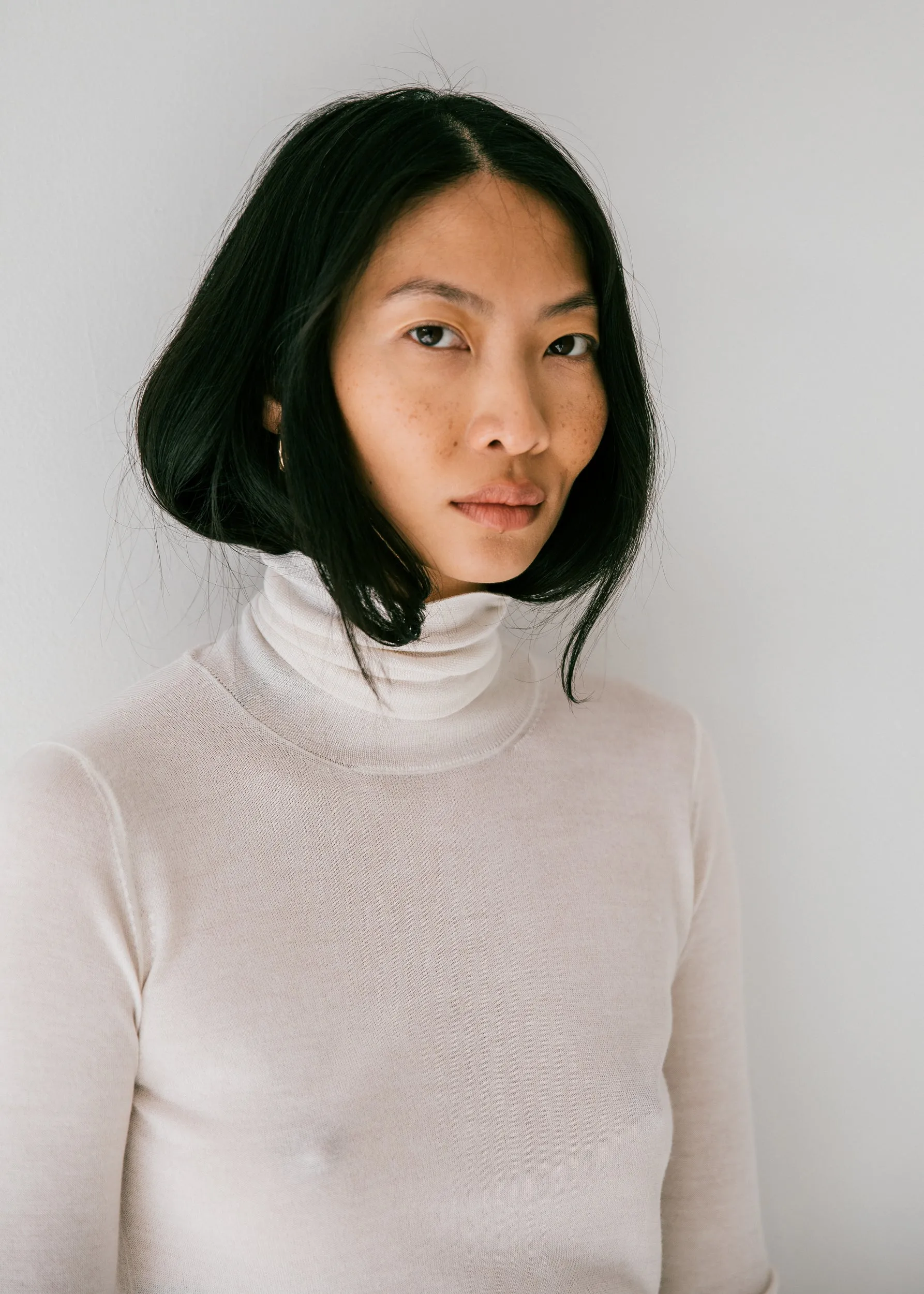 Agyness Turtleneck in Winter White
