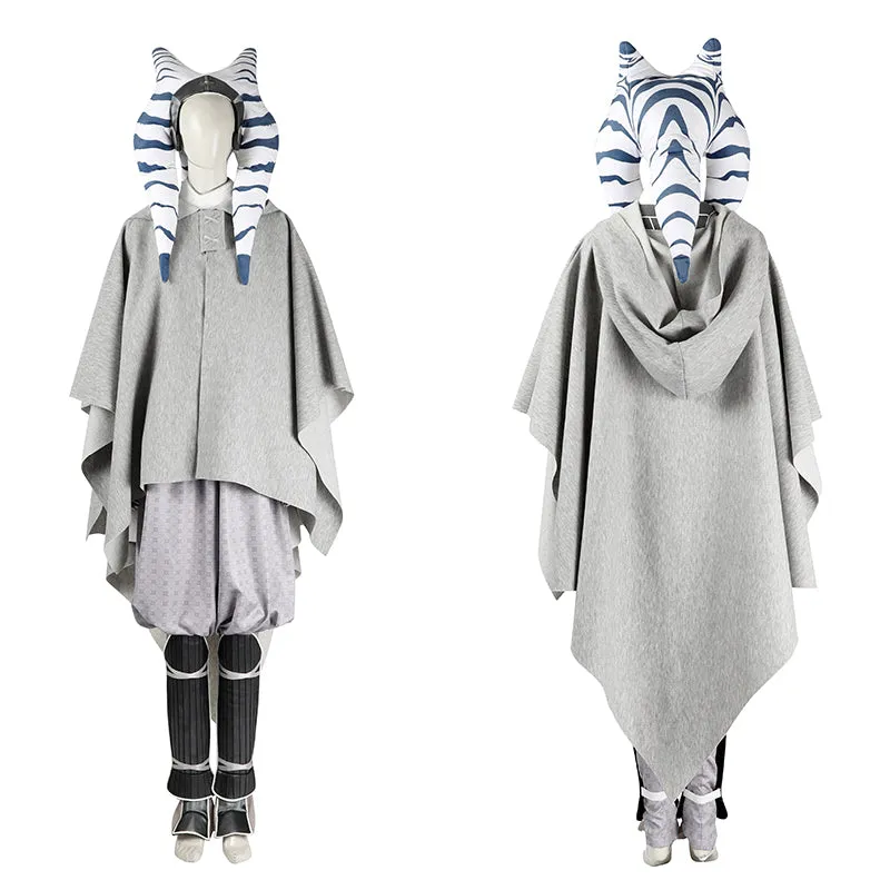 Ahsoka Season 1 Cosplay Star Wars Ahsoka Tano White Suit Costume Halloween Outfit