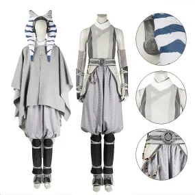 Ahsoka Season 1 Cosplay Star Wars Ahsoka Tano White Suit Costume Halloween Outfit