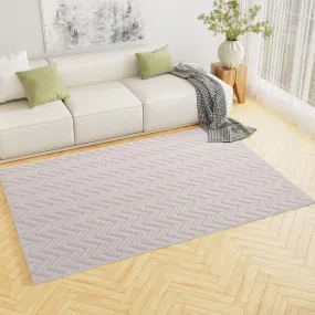 Artiss Floor Rugs 160x230cm Washable Area Mat Large Carpet Microfiber Ripple