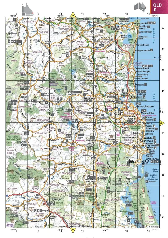Australia Touring Atlas Spiral Bound New 13th Edition