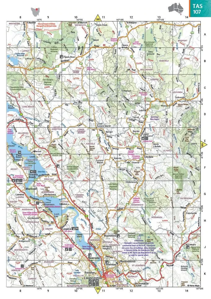 Australia Touring Atlas Spiral Bound New 13th Edition