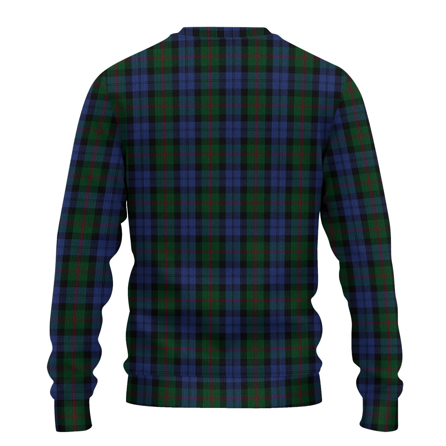 Baird Tartan Ugly Sweater with Family Crest