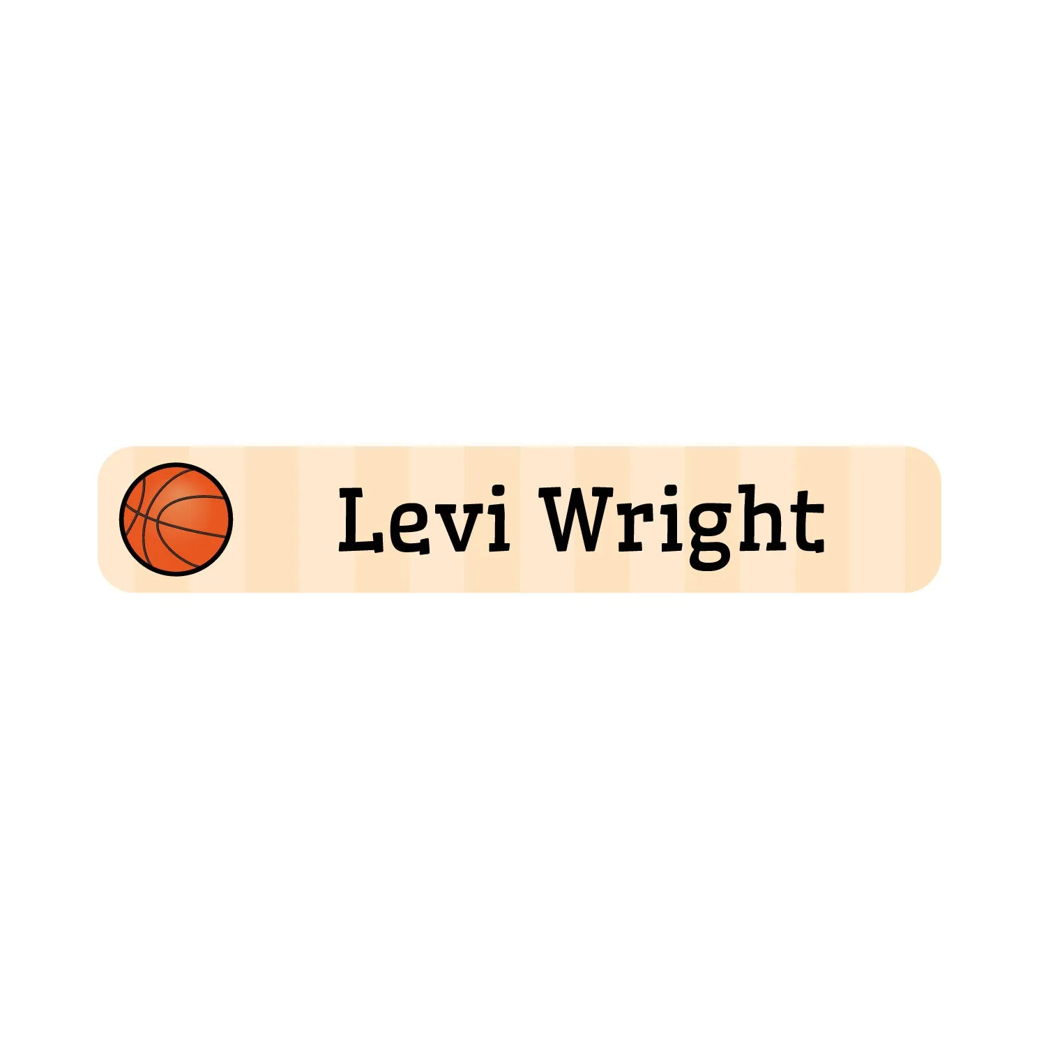Basketball Iron-On Clothing Labels