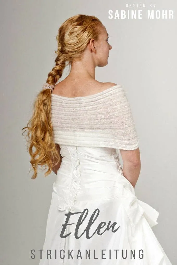 Braut Cape Strickanleitung in wenigen Stunden gestrickt ihr Brautaccessoire