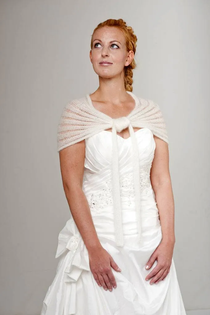 Braut Cape Strickanleitung in wenigen Stunden gestrickt ihr Brautaccessoire