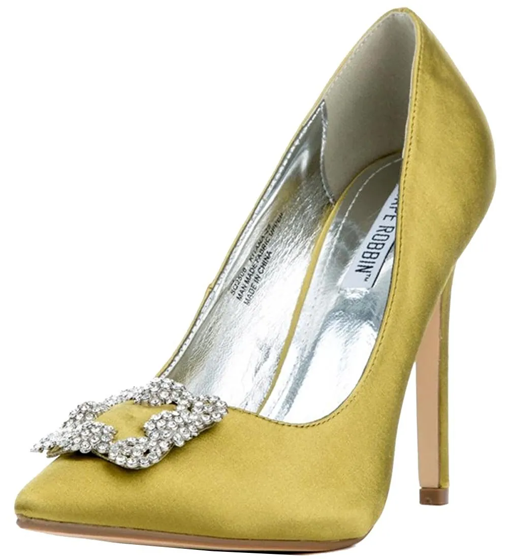 Cape Robbin Kitana 25 Women's Closed Toe Buckle Embellished Pump