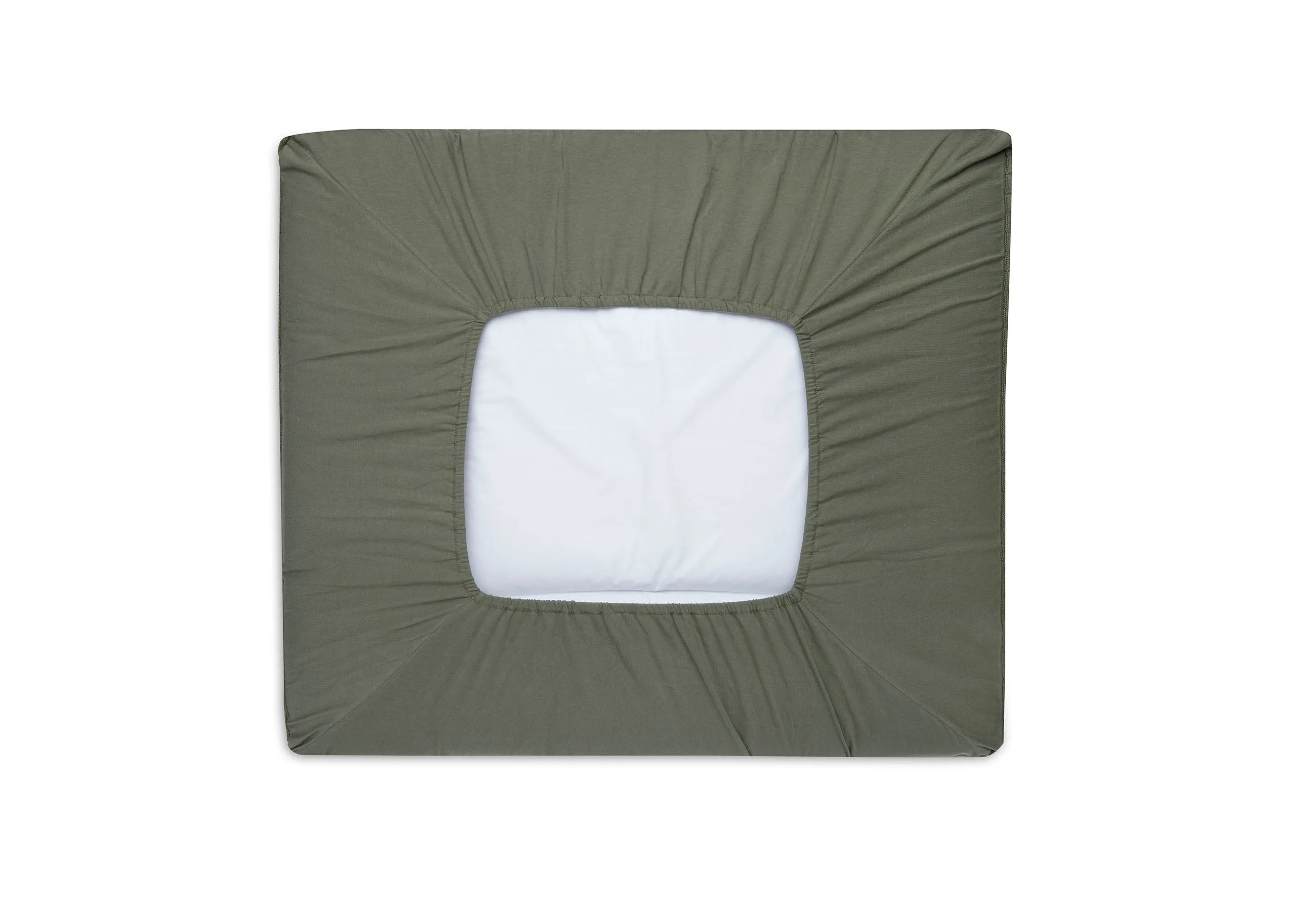 Changing Mat Cover 75x85cm Pure Knit - Leaf Green - GOTS