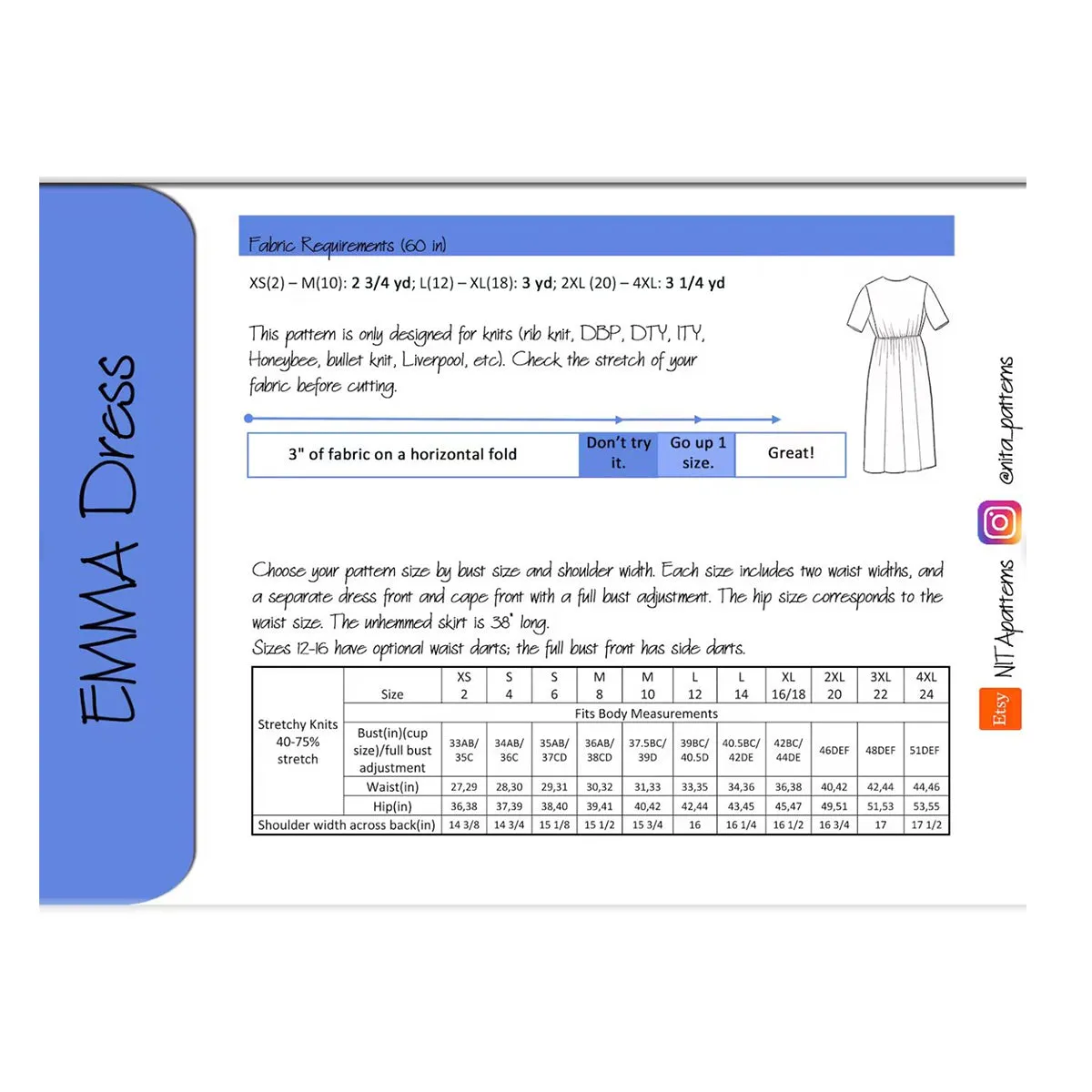 Emma Dress Pattern