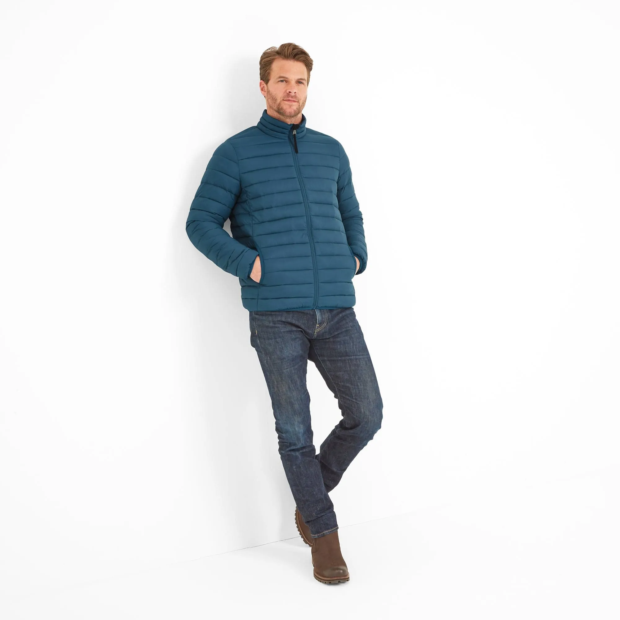 Gibson Mens Insulated Padded Jacket - Lagoon Blue