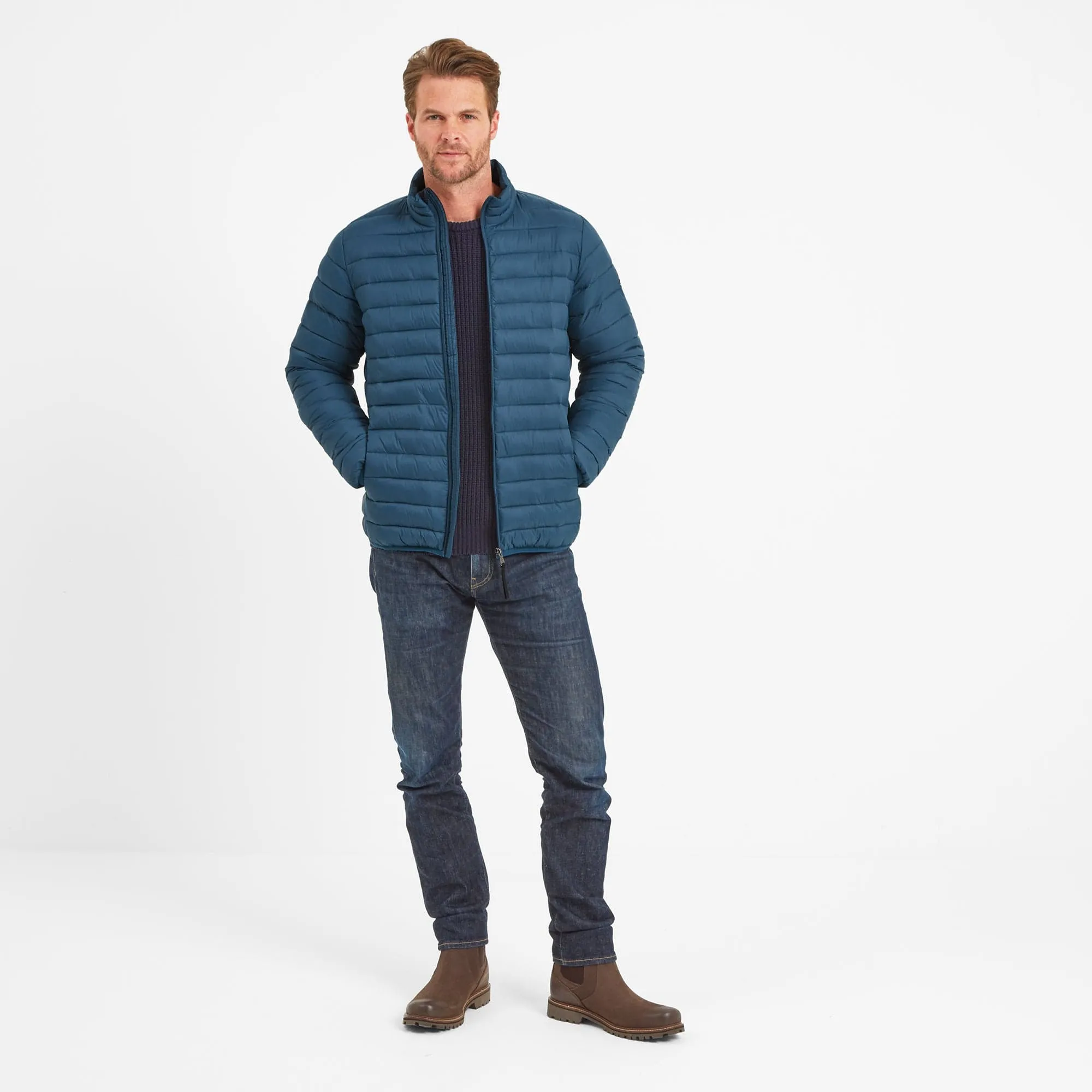 Gibson Mens Insulated Padded Jacket - Lagoon Blue