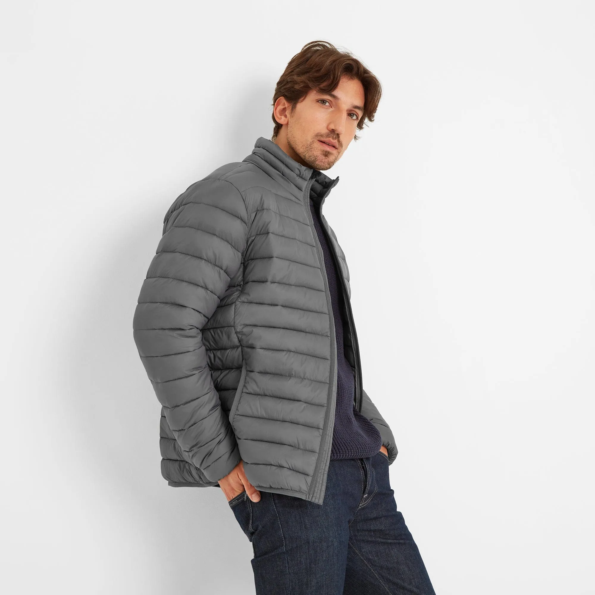 Gibson Mens Insulated Padded Jacket - Steel