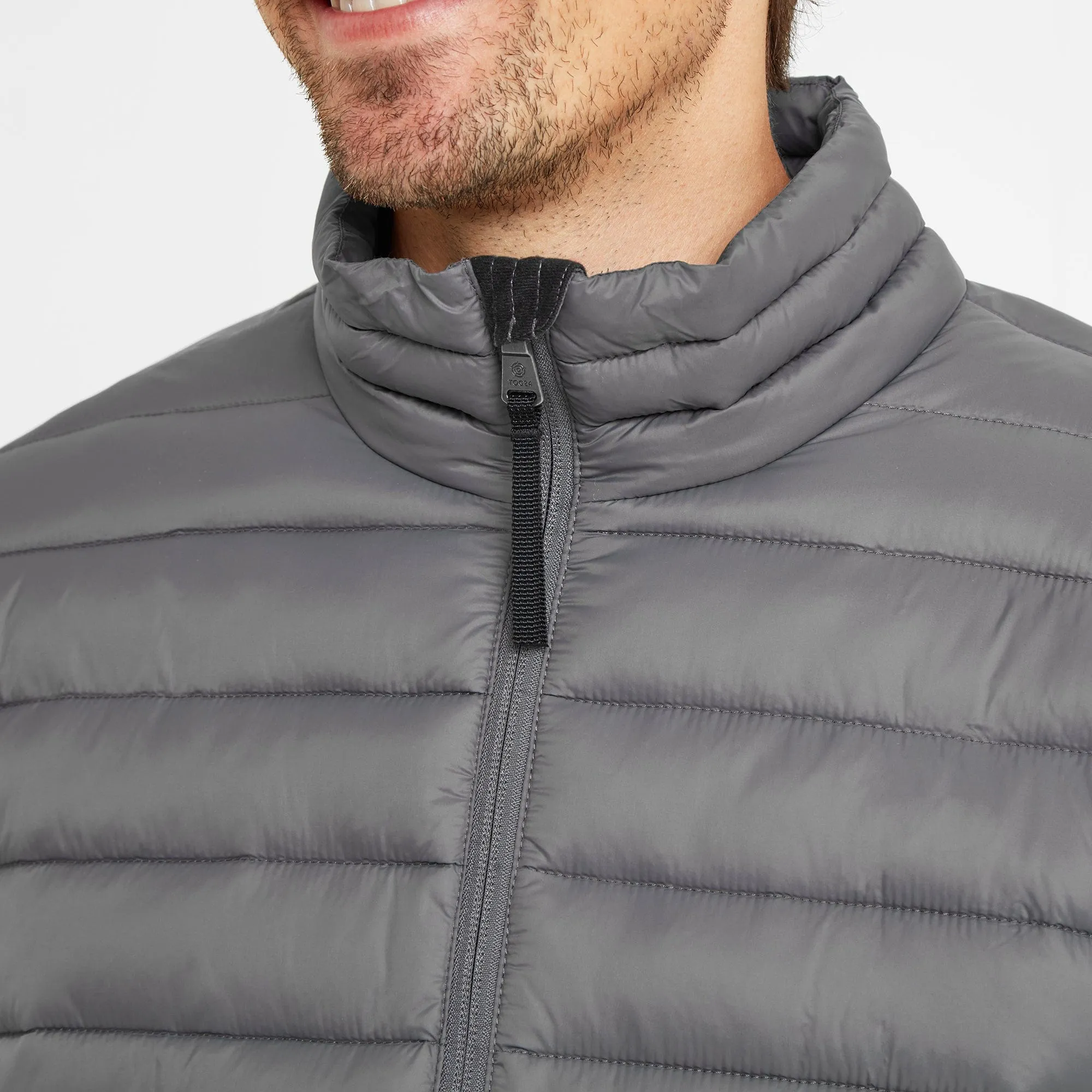 Gibson Mens Insulated Padded Jacket - Steel