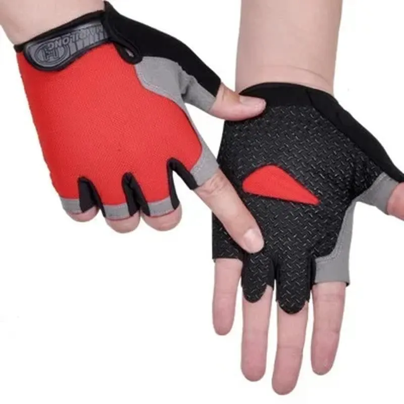 Half Finger Gloves Gym Fitness Anti-Slip Women Men Gel Pad Gloves Gym Cycling Fingerless Gloves Bicycle Accessories