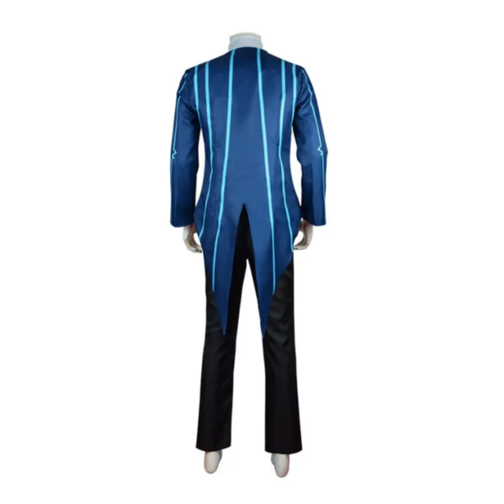Helluva Boss Hazbin Hotel Vox Blue Outfit Party Carnival Halloween Cosplay Costume
