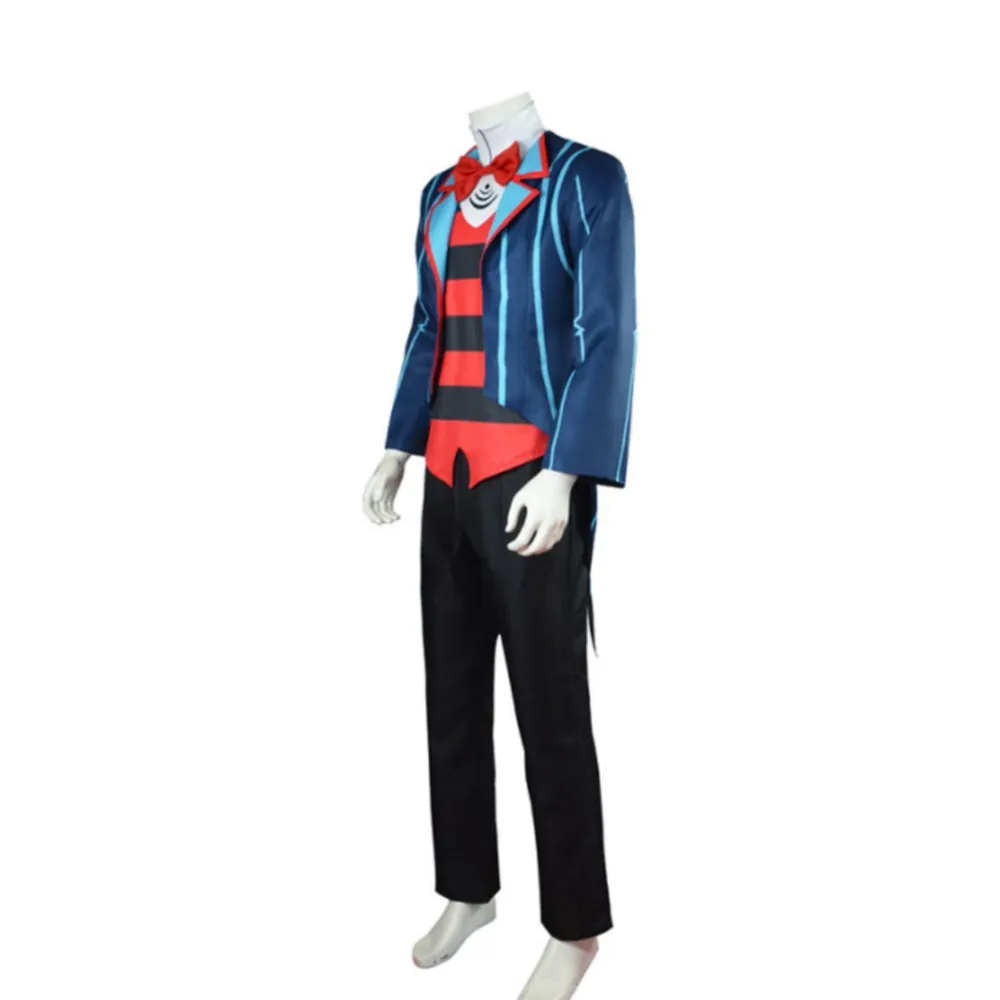 Helluva Boss Hazbin Hotel Vox Blue Outfit Party Carnival Halloween Cosplay Costume