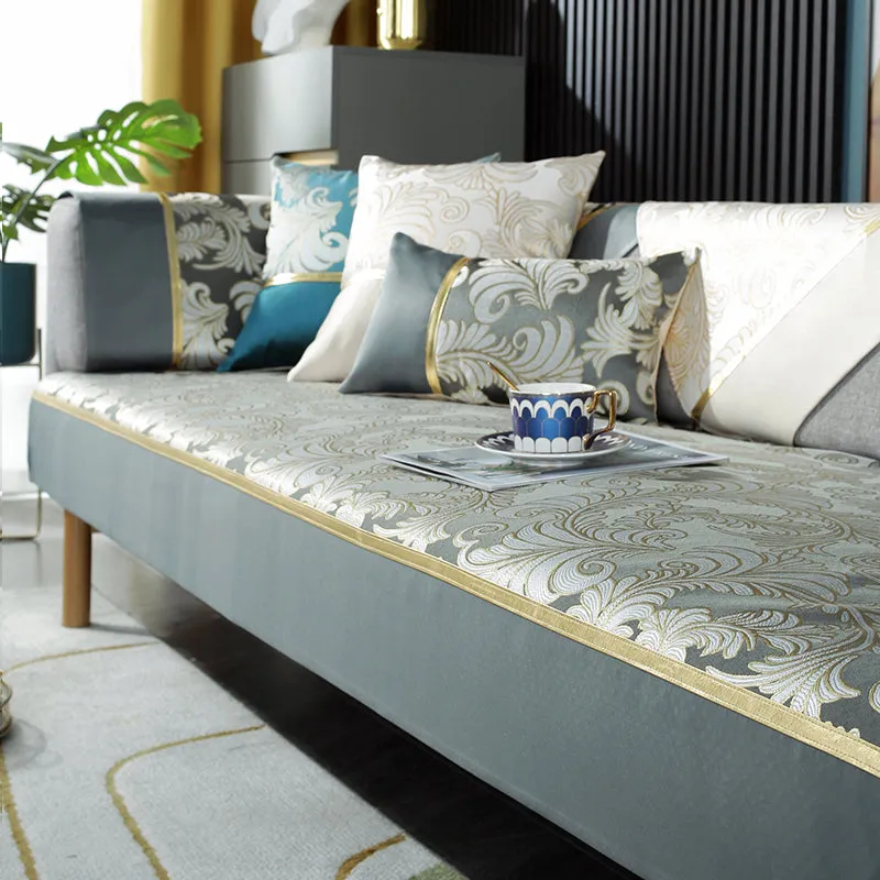 High-end Chinese style sofa cushion four seasons universal sofa cover