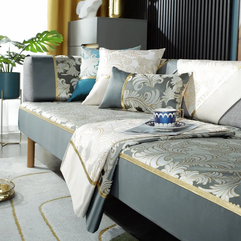 High-end Chinese style sofa cushion four seasons universal sofa cover