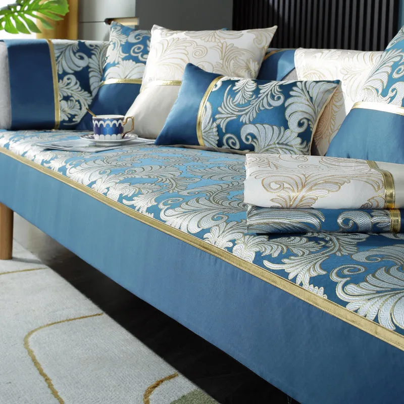 High-end Chinese style sofa cushion four seasons universal sofa cover