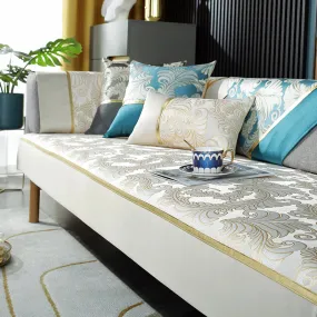 High-end Chinese style sofa cushion four seasons universal sofa cover