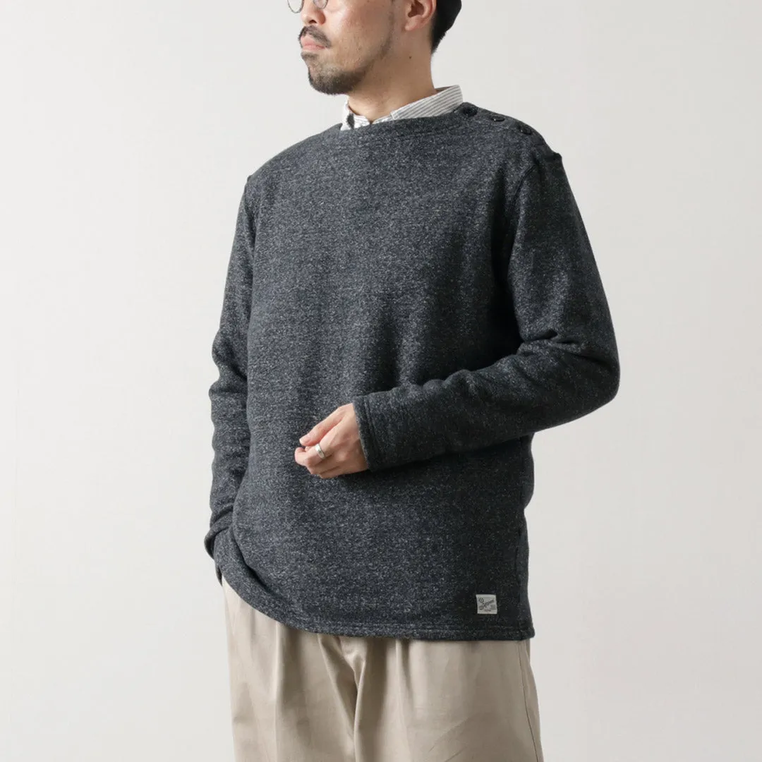 KEPANI / Raffy Lined Boatneck Sweatshirt Basque Shirt