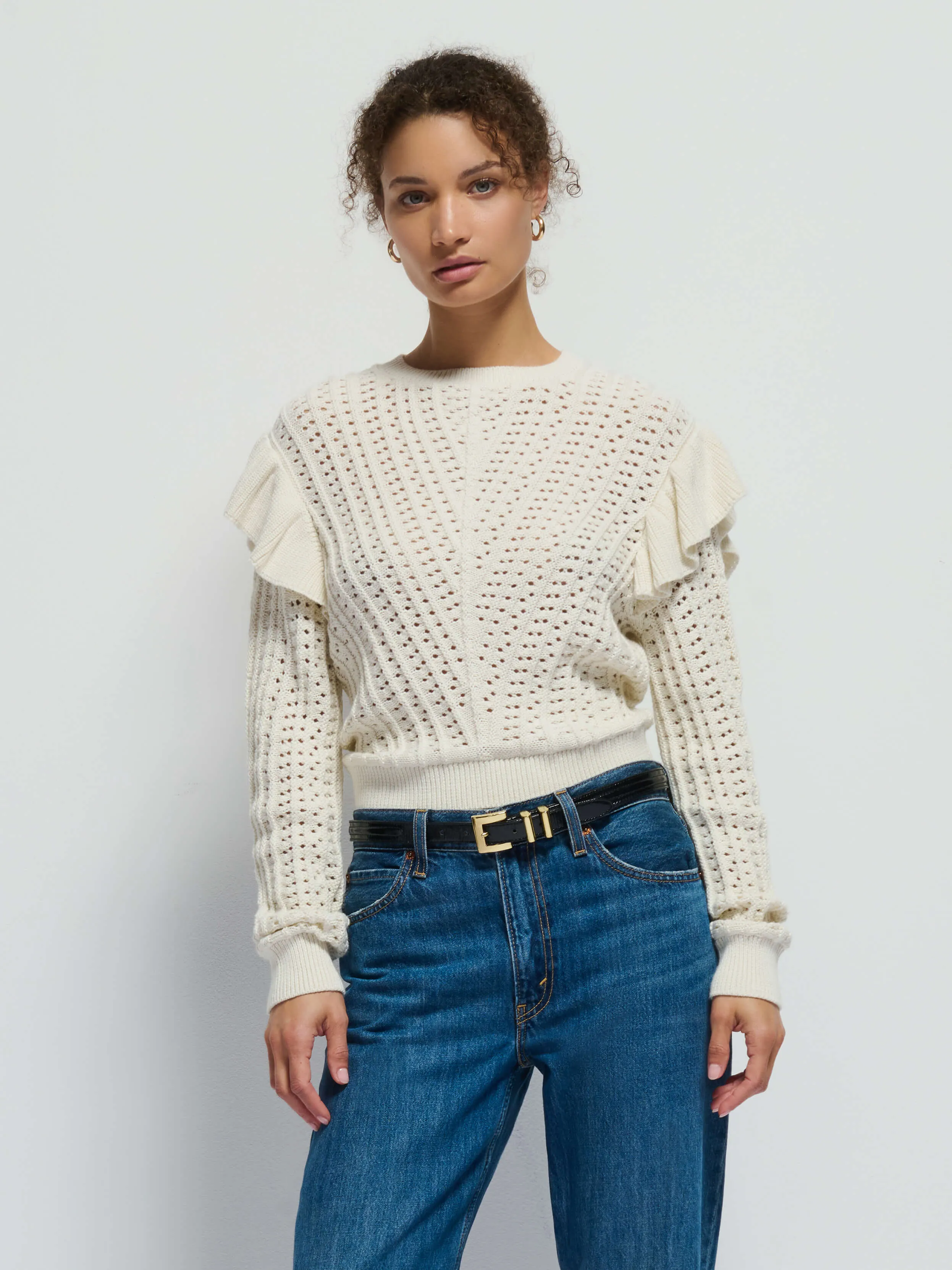 Nation LTD - Kay Pullover in Porcelain