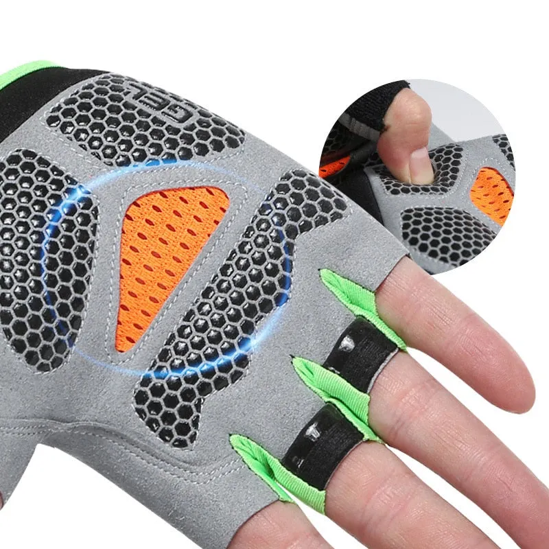 Non-slip Fingerless Fitness Gloves