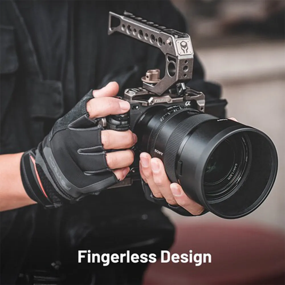PGYTECH Fingerless Photography Gloves for Above 10°C Shooting Temperatures with Breathable Fabric and Anti-Slip Grip Design - Medium (17x8cm), Large (18x9cm) | P-GM-207 P-GM-208