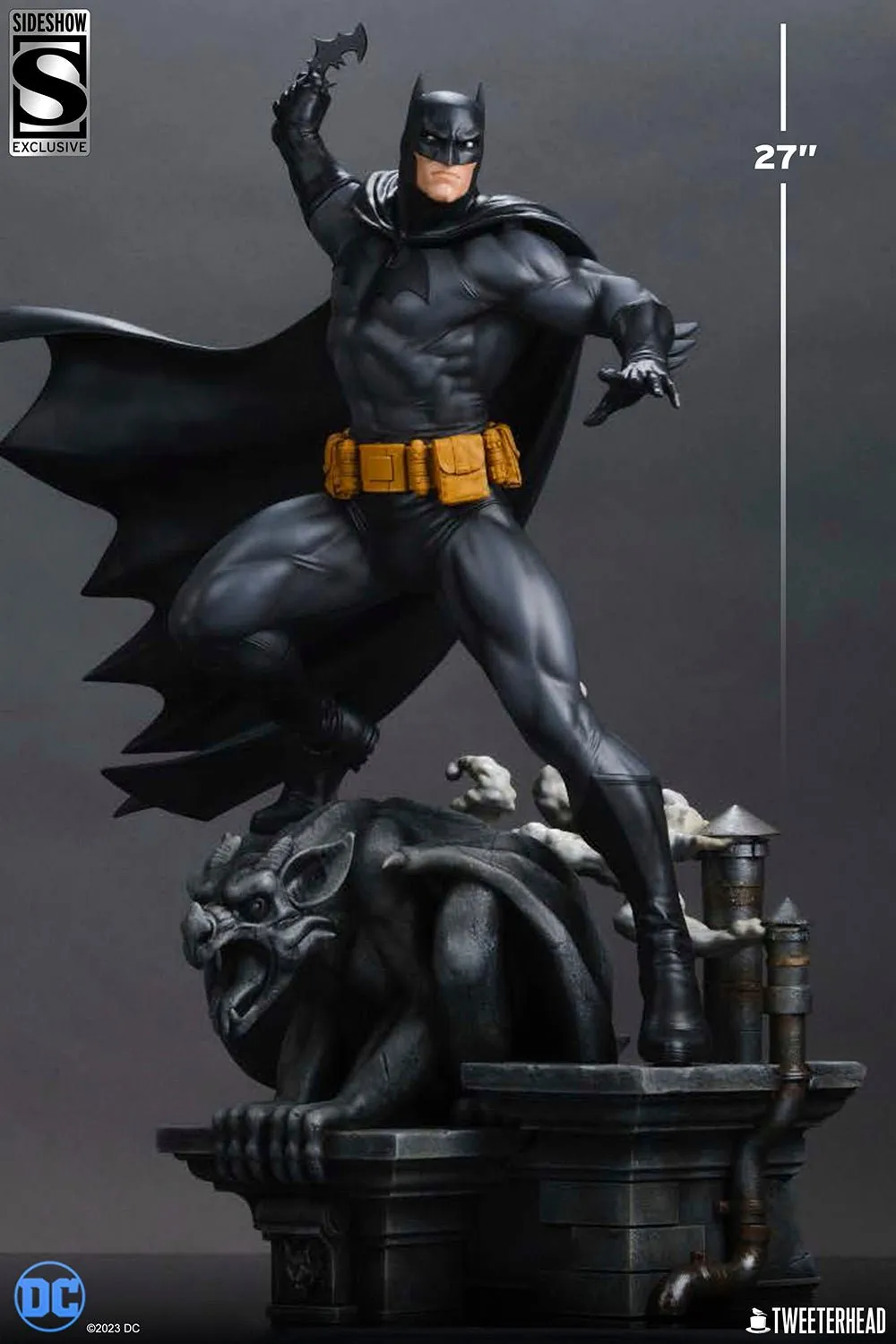 PRE-ORDER: Tweeterhead Batman (Black and Gray Edition) Limited Edition Exclusive Quarter Scale Maquette
