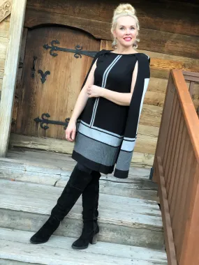 Pullover Cape Dress Combo
