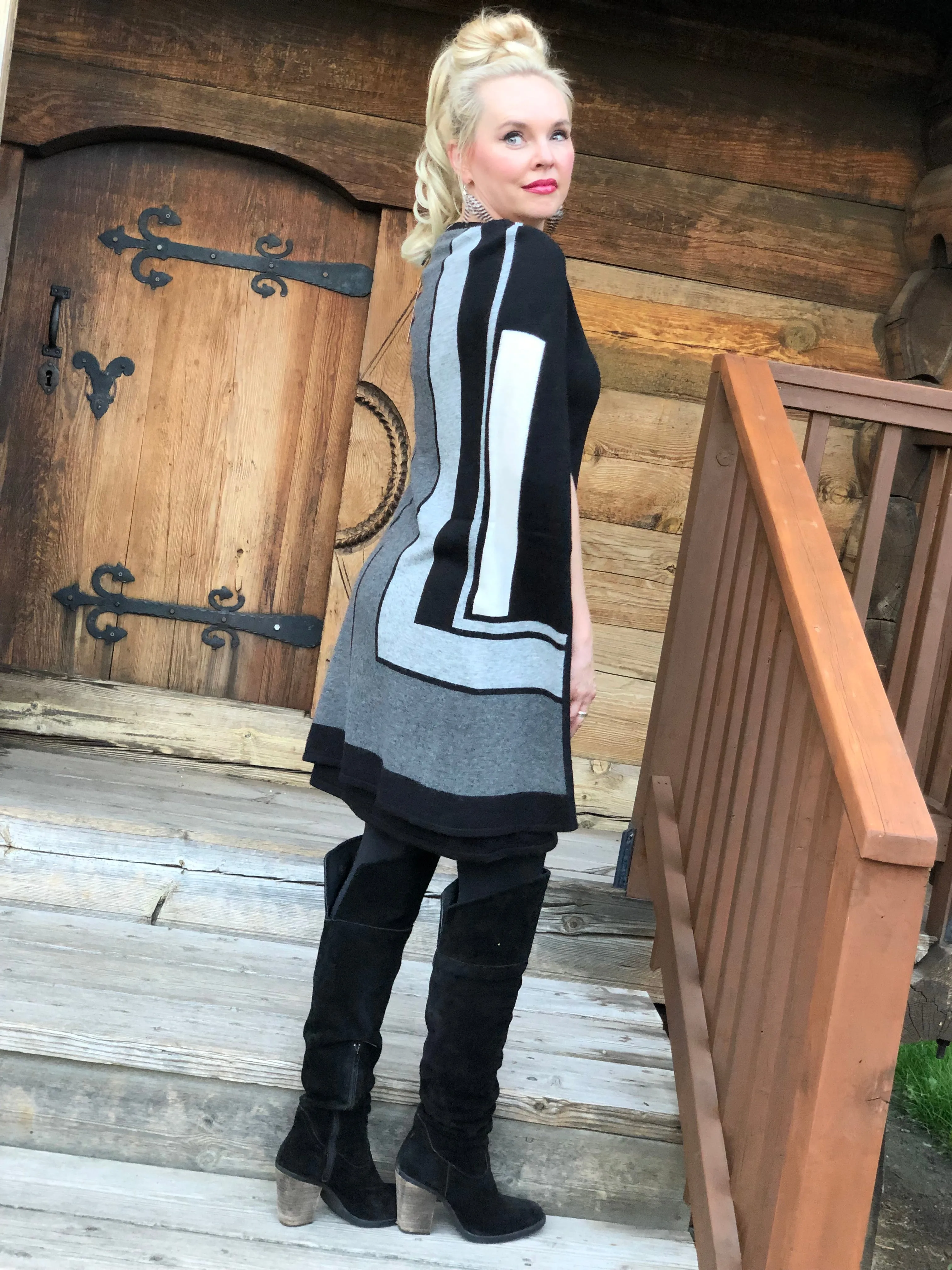 Pullover Cape Dress Combo