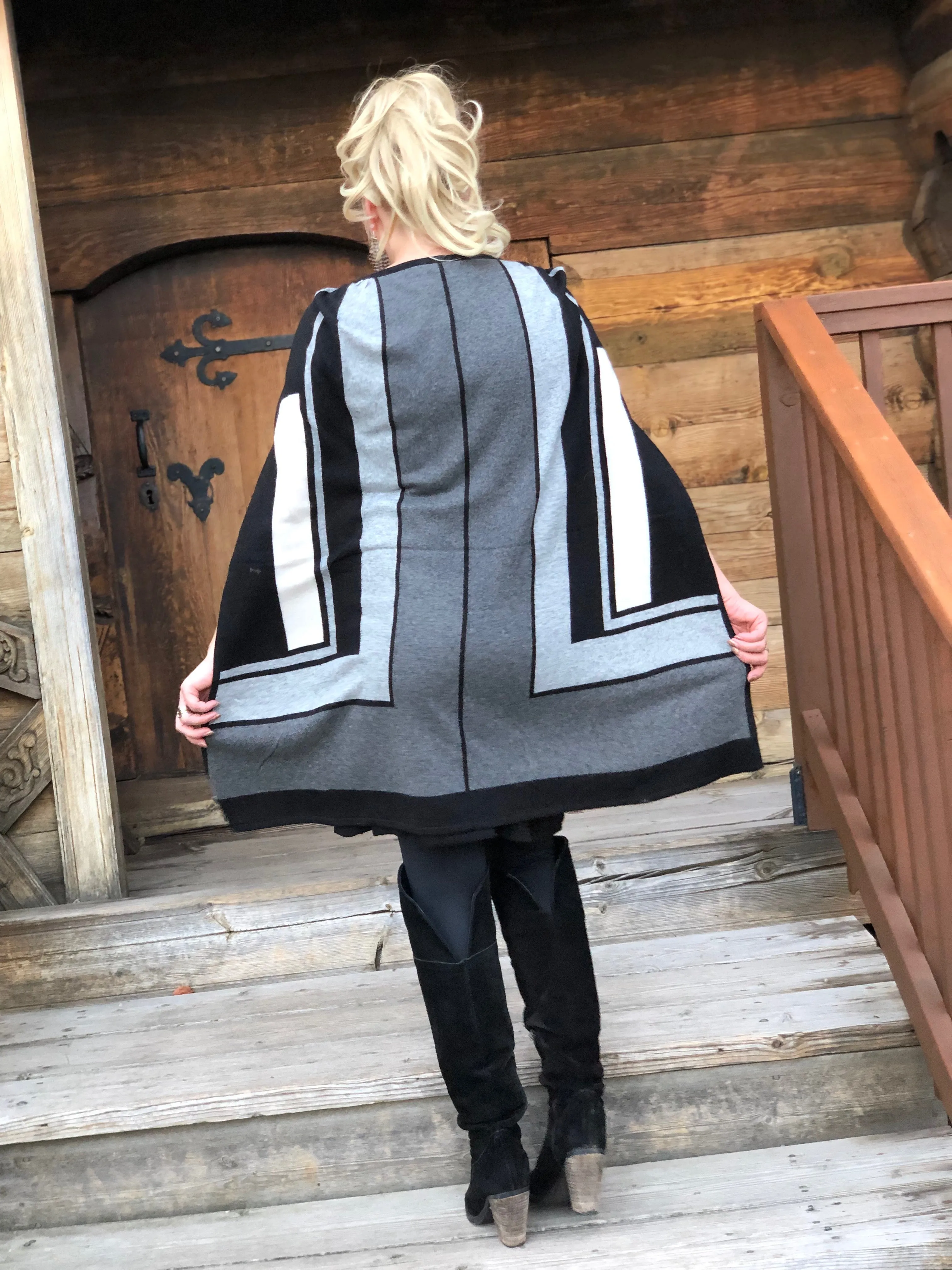 Pullover Cape Dress Combo