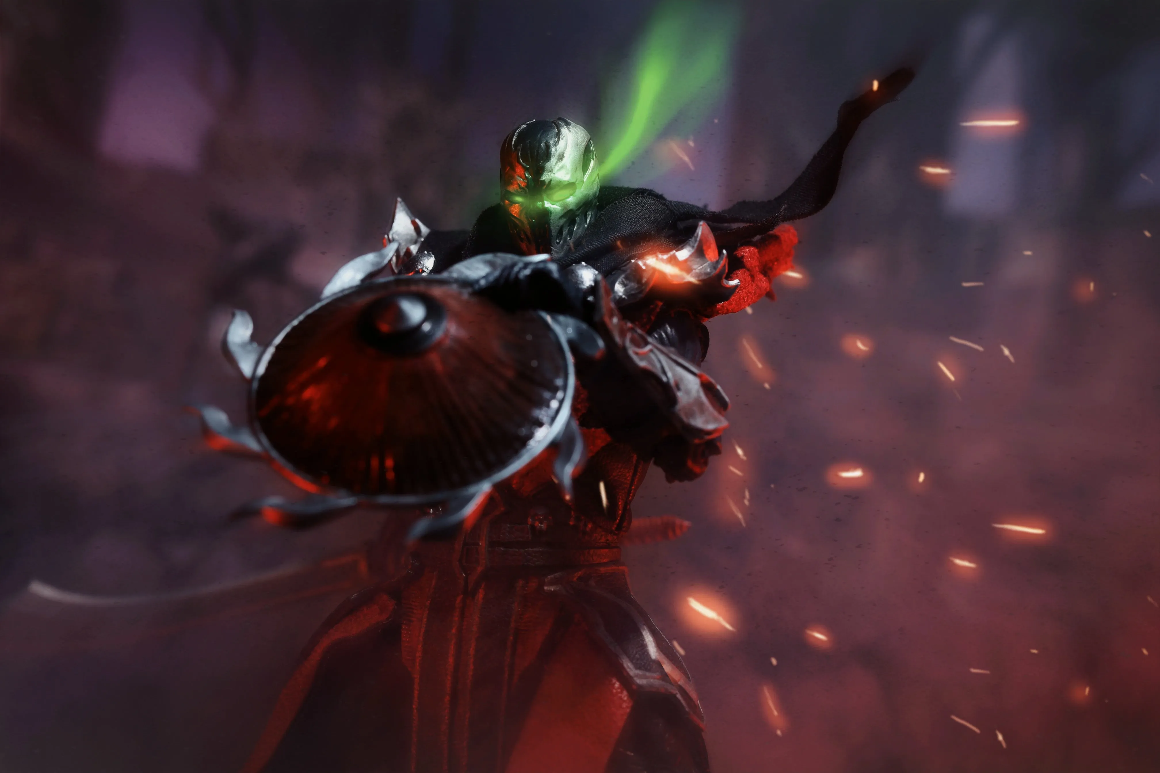 【READY FOR SHIP】Custom cape set for Mcfarlane MK spawn Malefik