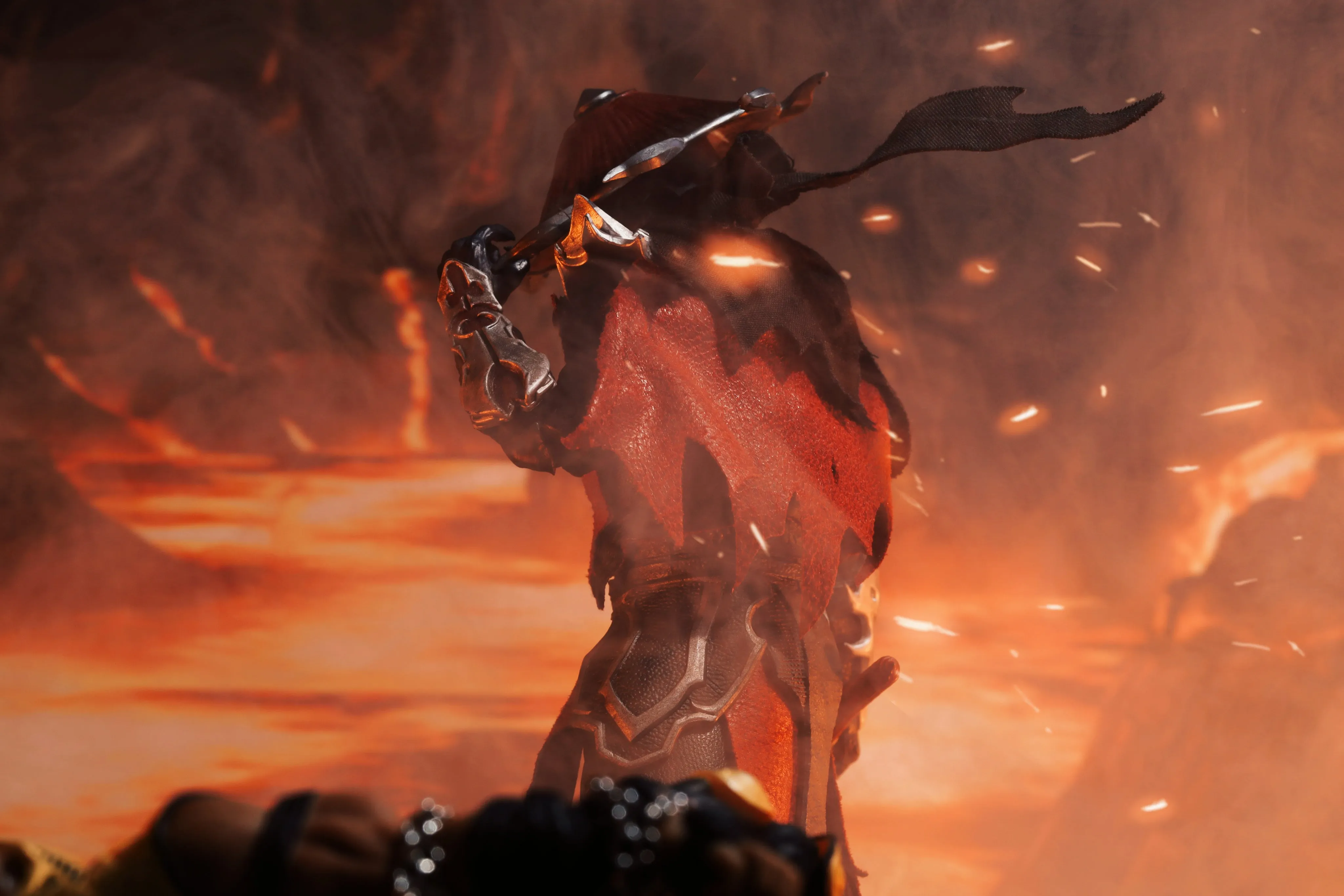 【READY FOR SHIP】Custom cape set for Mcfarlane MK spawn Malefik