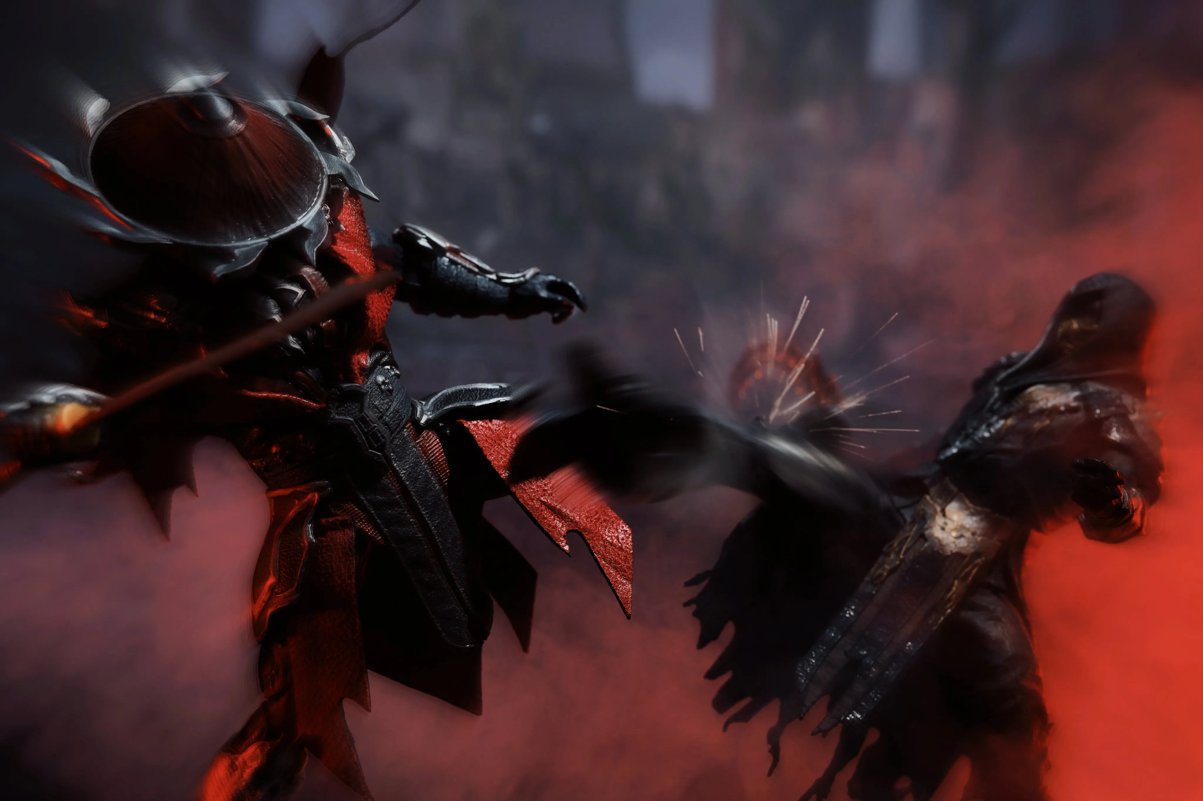 【READY FOR SHIP】Custom cape set for Mcfarlane MK spawn Malefik