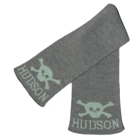 Skull & Crossbones Personalized Knit Scarf