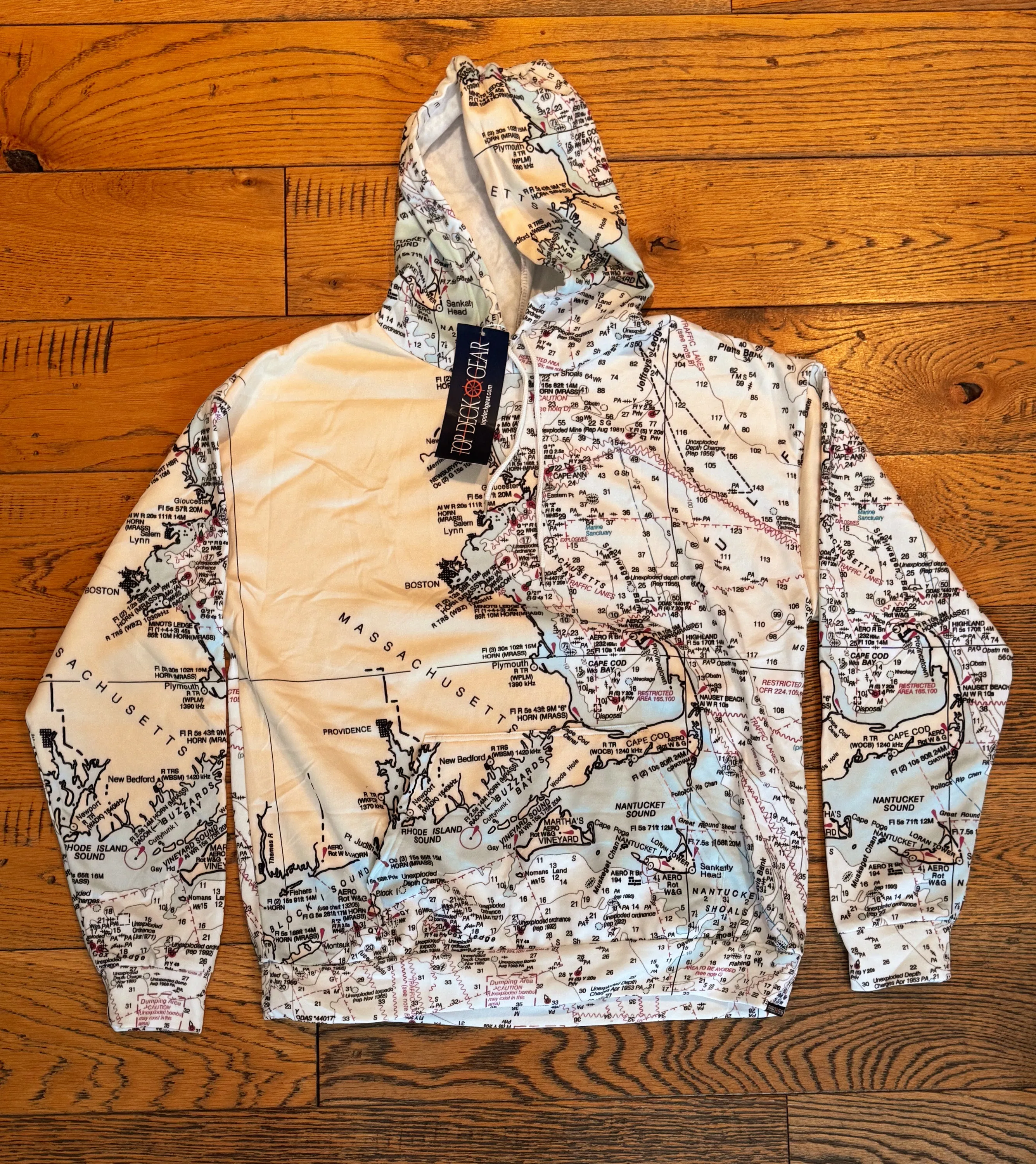 The Massachusetts Coast Lightweight Hoodie Sweatshirt
