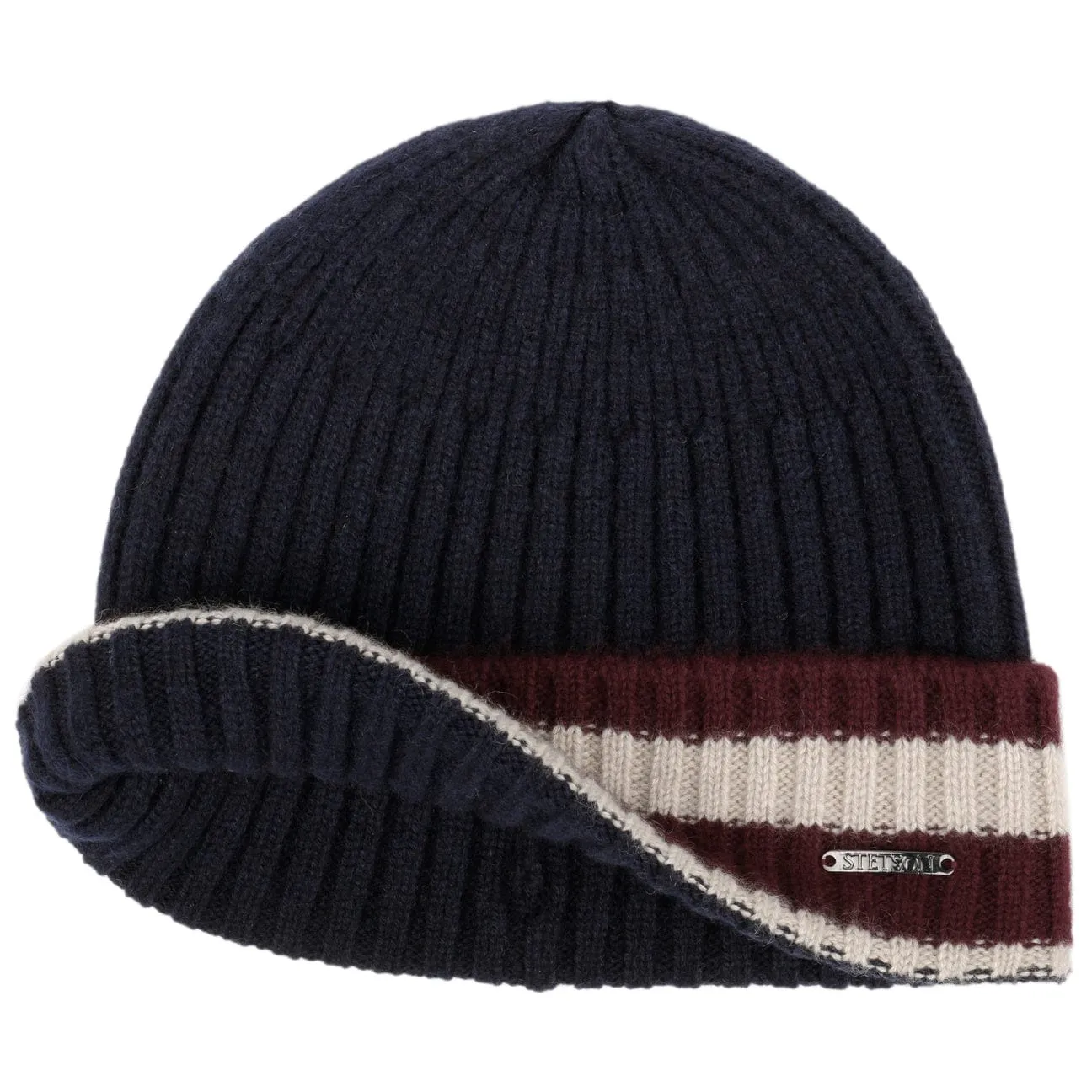 Valcott Cuff Cashmere Beanie Hat by Stetson