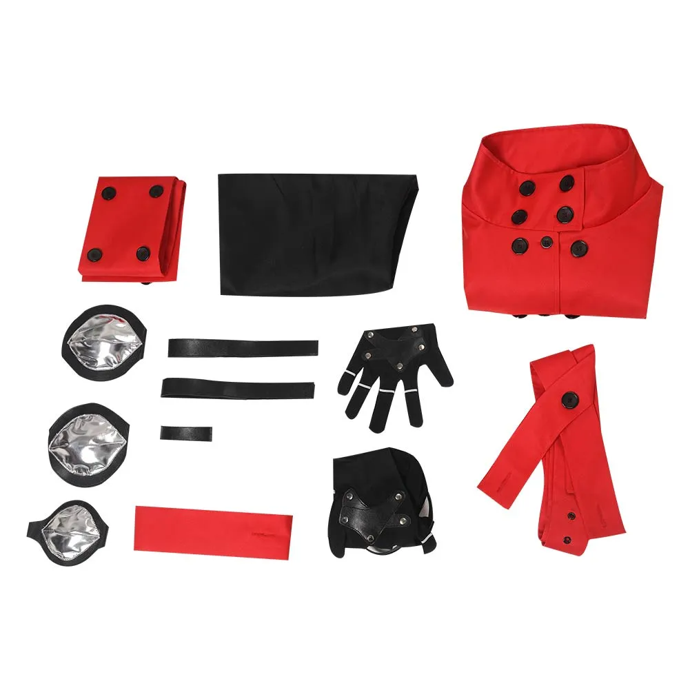 Vasshu za Sutanpīdo Men Red Long Outfits Cosplay Costume Outfits Halloween Carnival Suit