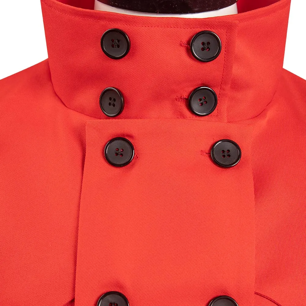 Vasshu za Sutanpīdo Men Red Long Outfits Cosplay Costume Outfits Halloween Carnival Suit