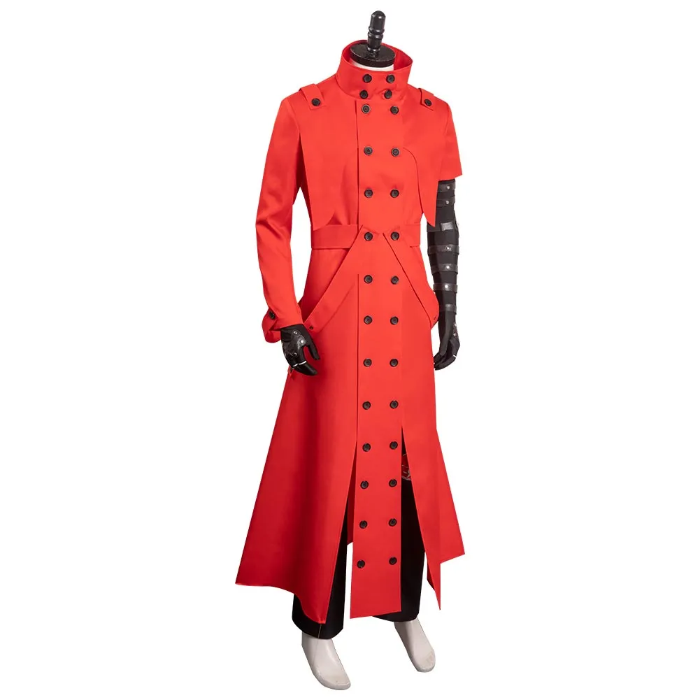 Vasshu za Sutanpīdo Men Red Long Outfits Cosplay Costume Outfits Halloween Carnival Suit