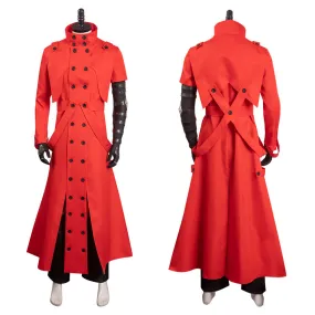 Vasshu za Sutanpīdo Men Red Long Outfits Cosplay Costume Outfits Halloween Carnival Suit