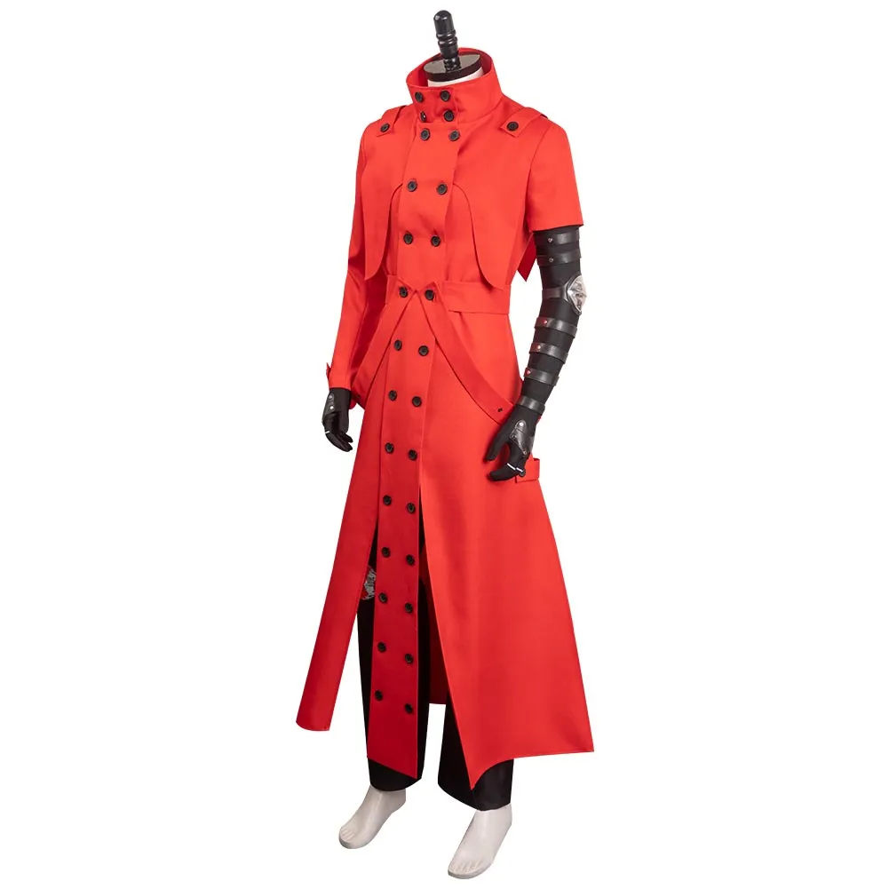 Vasshu za Sutanpīdo Men Red Long Outfits Cosplay Costume Outfits Halloween Carnival Suit