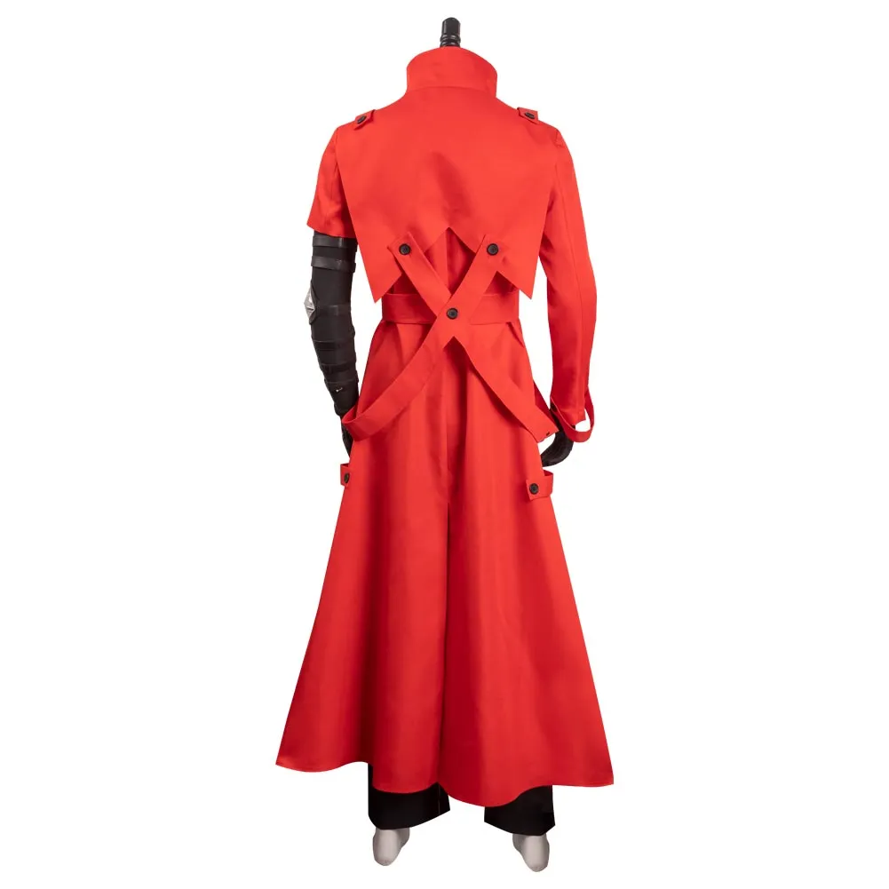 Vasshu za Sutanpīdo Men Red Long Outfits Cosplay Costume Outfits Halloween Carnival Suit