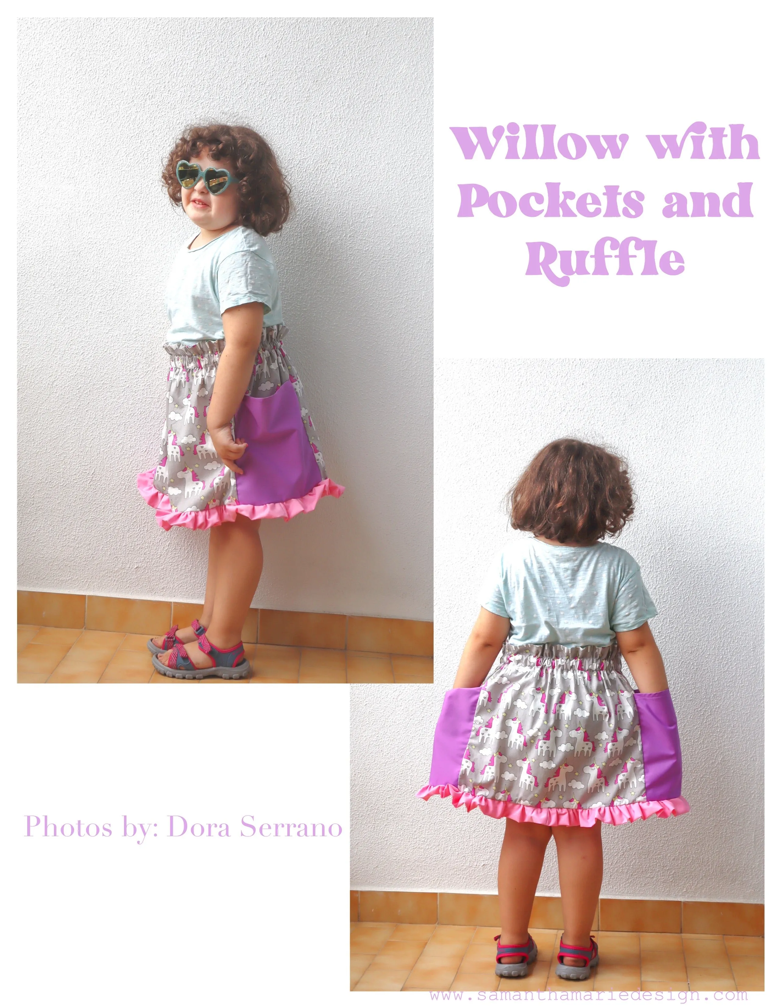 Youth Willow Skirt Digital Sewing Pattern Sizes NB-12Y