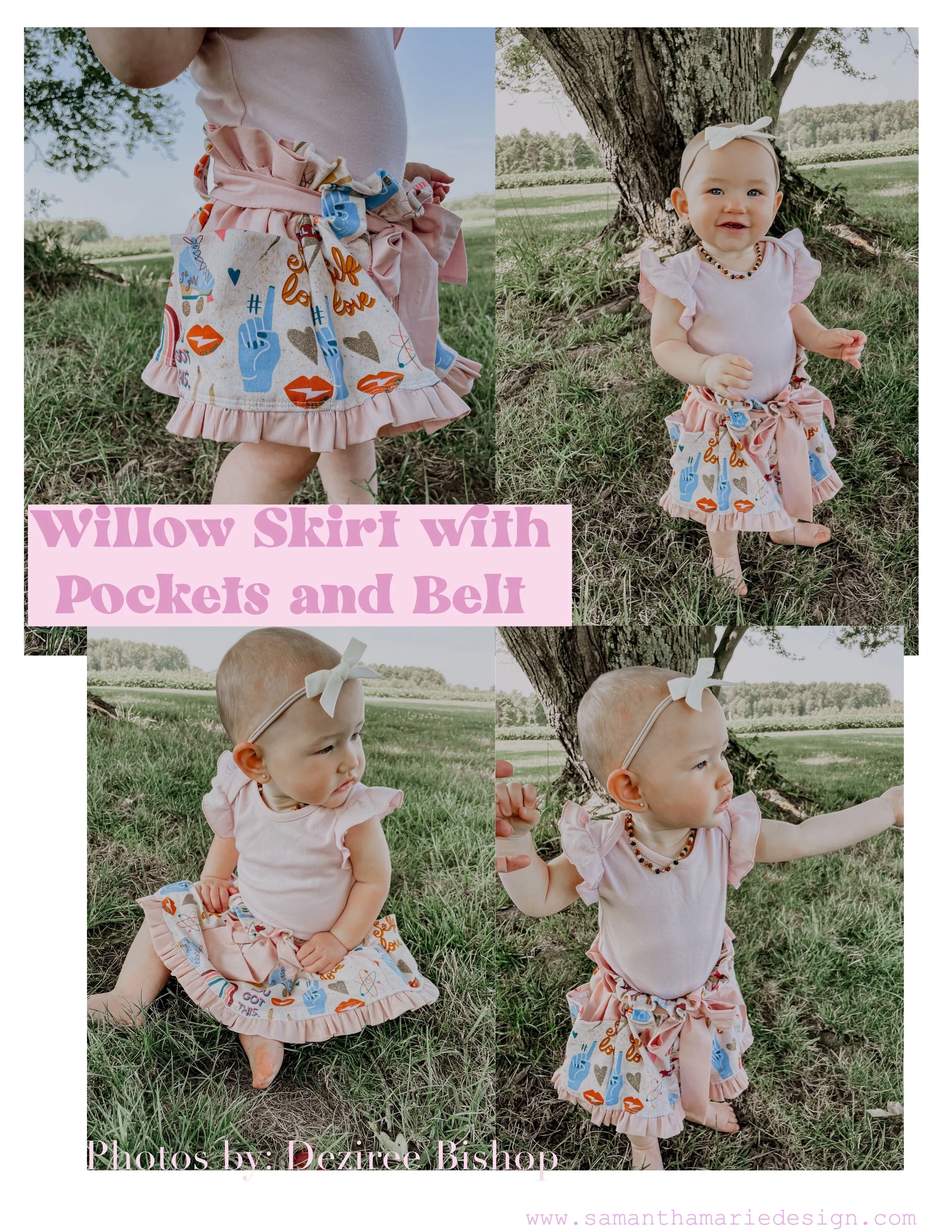 Youth Willow Skirt Digital Sewing Pattern Sizes NB-12Y